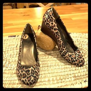 Tahari Cheetah Print Wedges